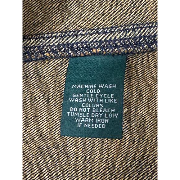 Vintage LRL Lauren Jeans Co Denim Jacket Blazer Women's Large Heritage Y2K Retro - Picture 10 of 10